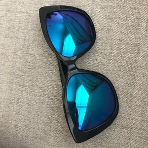Diff Black Ruby Sunglasses w/ Blue Polarized Lens